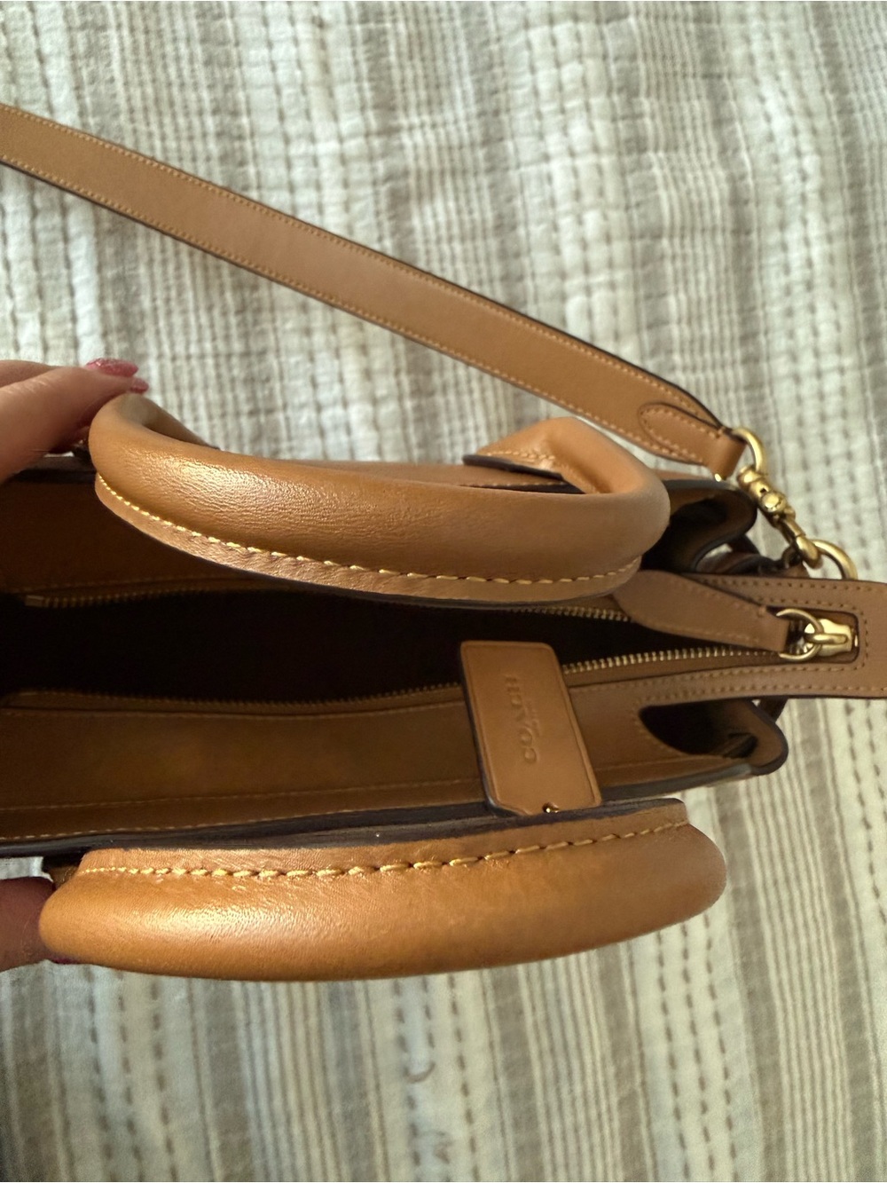 COACH Retail EMPIRE 28 in Honey Brown - Picture 6 of 16